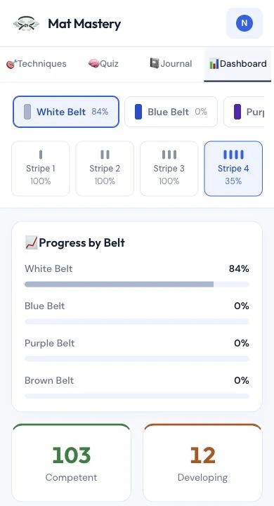 BJJ Progress Dashboard